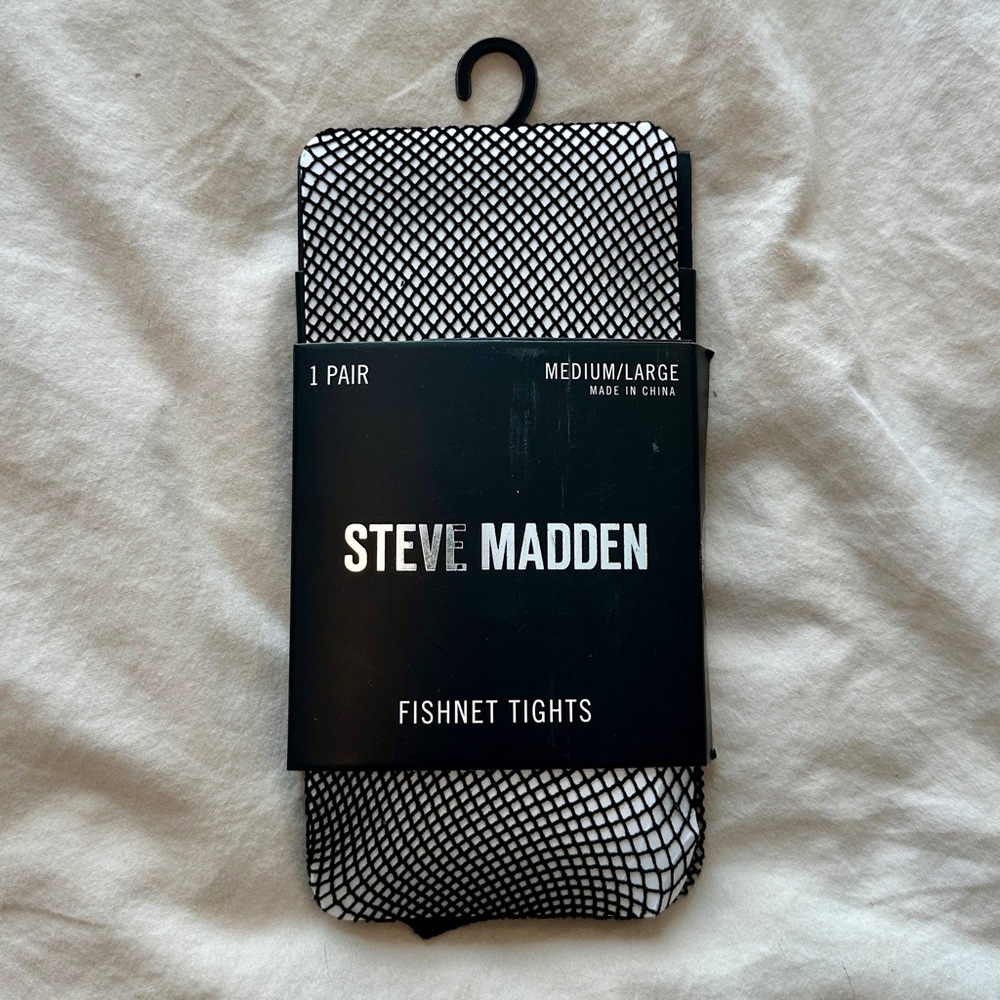 NWT: Steve Madden Black Fishnet Tights
